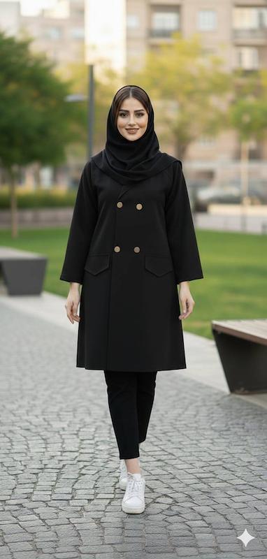 مانتو اداری دانشجویی مدل نیکی