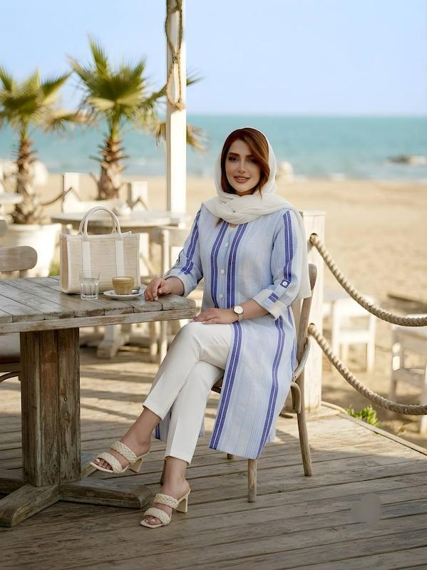 مانتو لنین قواره دار کد0472