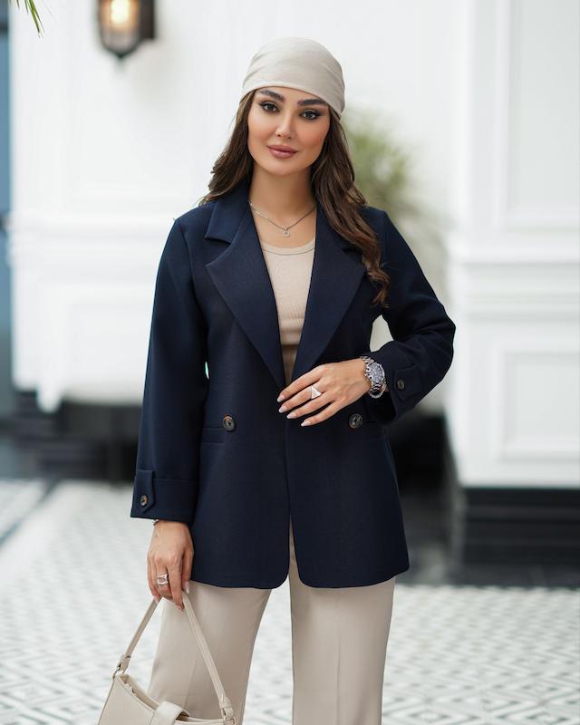 کت یقه انگلیسی مدل سارام کد 834