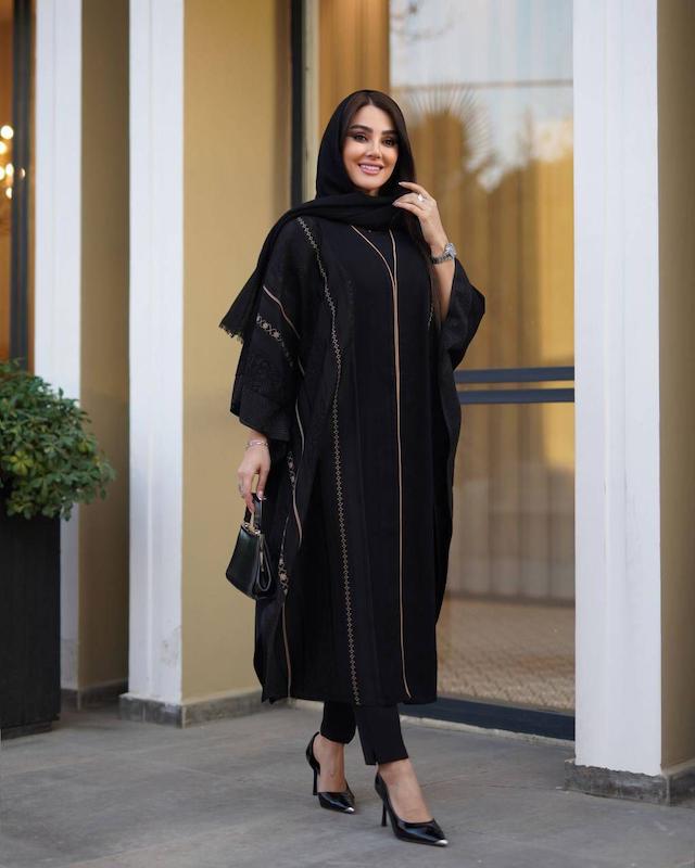 مانتو پانچ زنانه مدل پیچک کد740