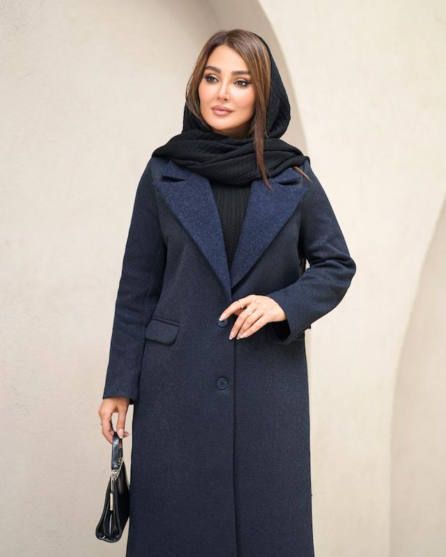 پالتو یقه انگلیسی مدل روژان کد844