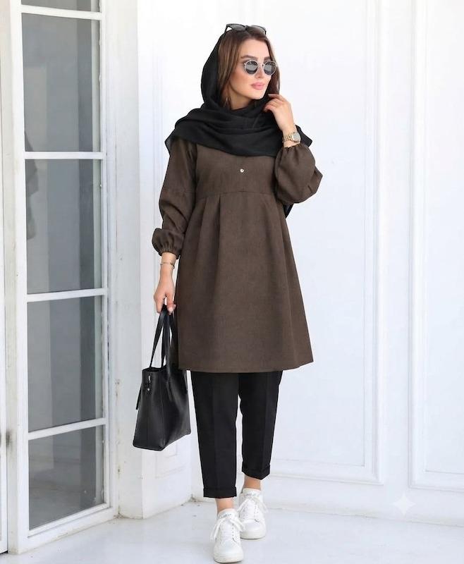 مانتو اداری دانشجویی زنانه مدل مانلی