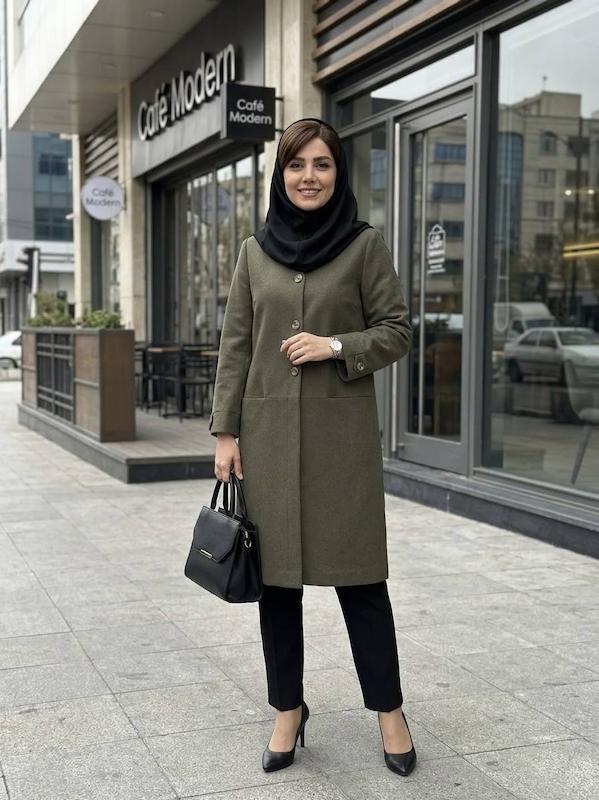 مانتو پاییزه اداری دانشجویی قواره دار کد0516