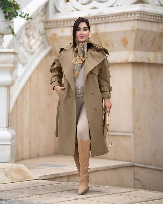 بارانی آستردار مدل الیا کد46