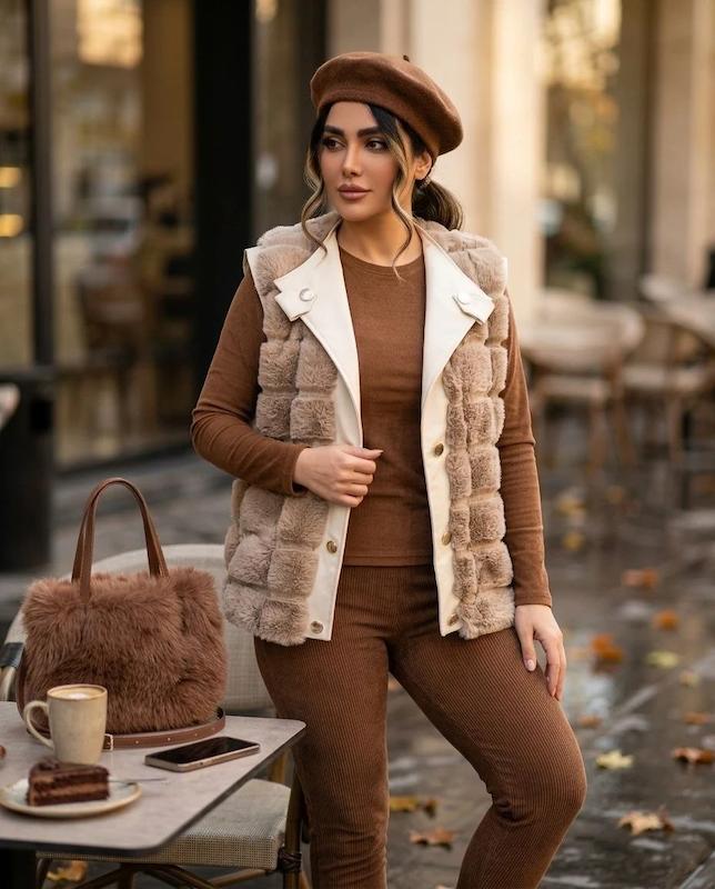 وست خز روسی عروسکی زنانه مدل آیدا