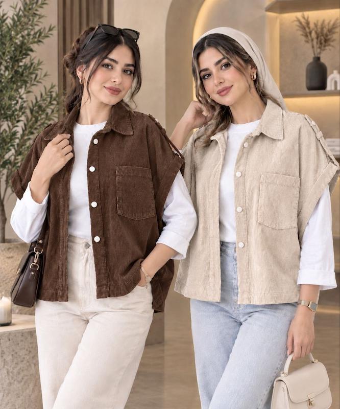 وست مخمل کبریتی دخترانه مدل نسترن