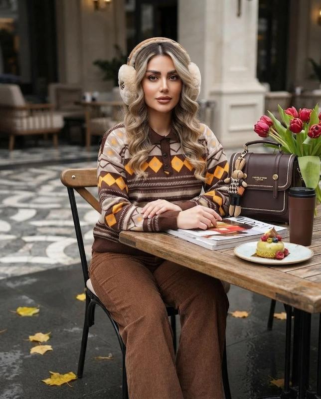 پلوشرت بافت زنانه مدل شاهکار