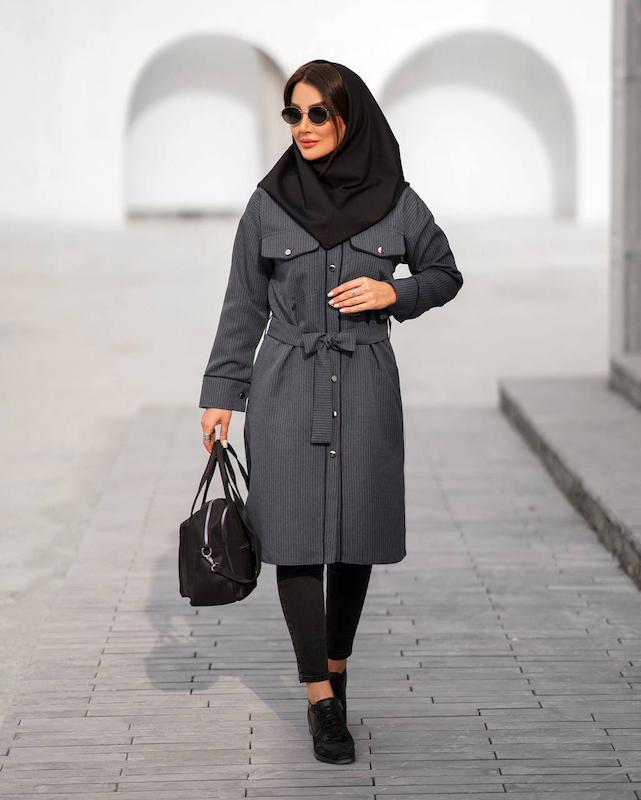 مانتو دانشجویی اداری دیپلمات بلند