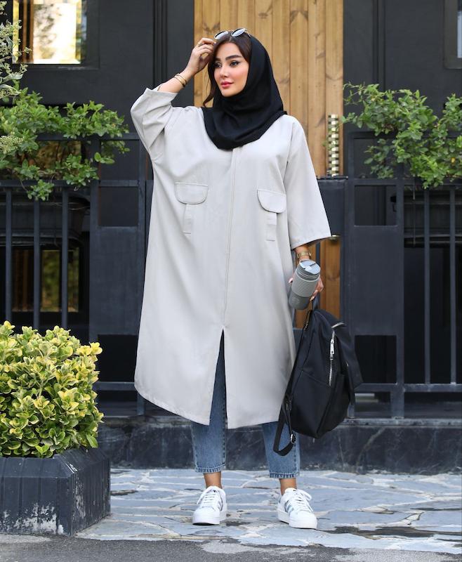 مانتو دانشجویی اداری مدل پرنیان