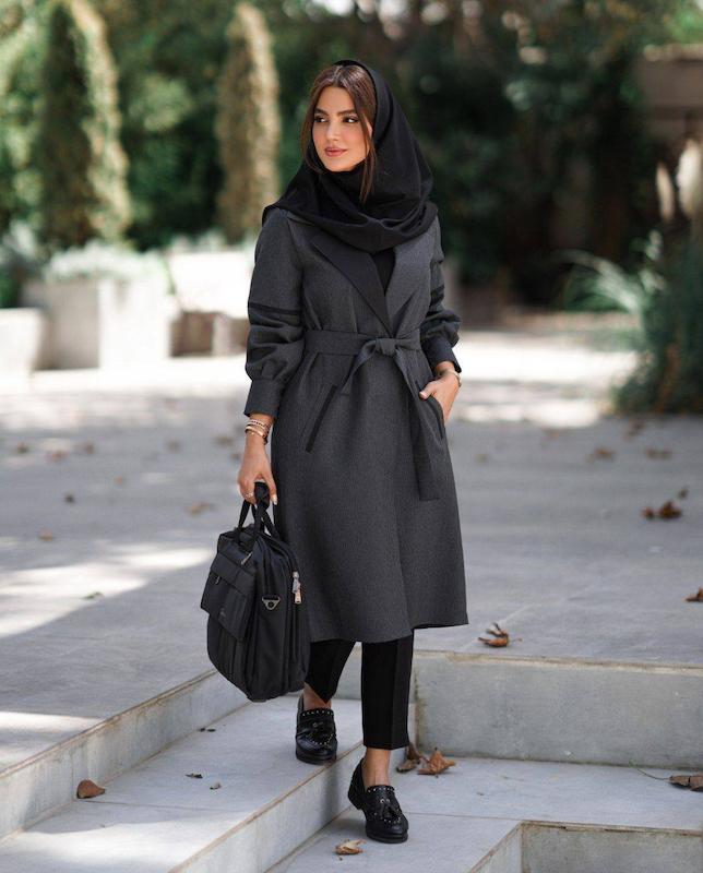 مانتو اداری دانشجویی دیپلمات ترکیبی 