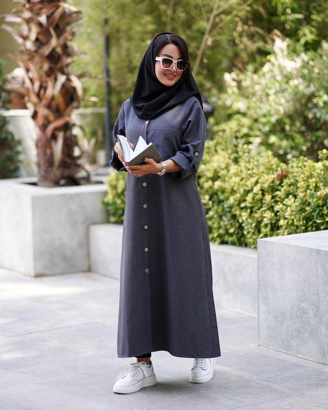 مانتو دانشجویی اداری مدل رعنا کد۱۵۶