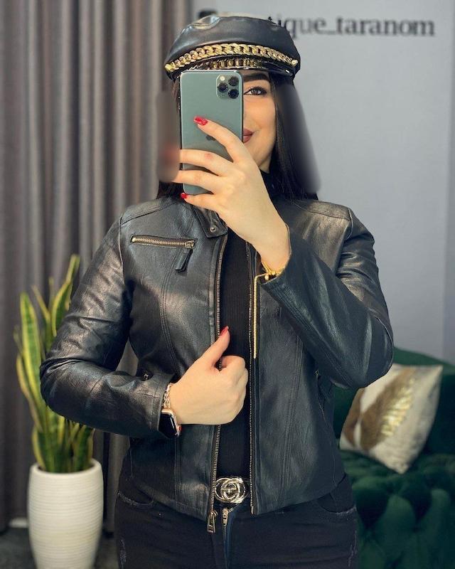 کاپشن چرم آستردارمدل چکامه