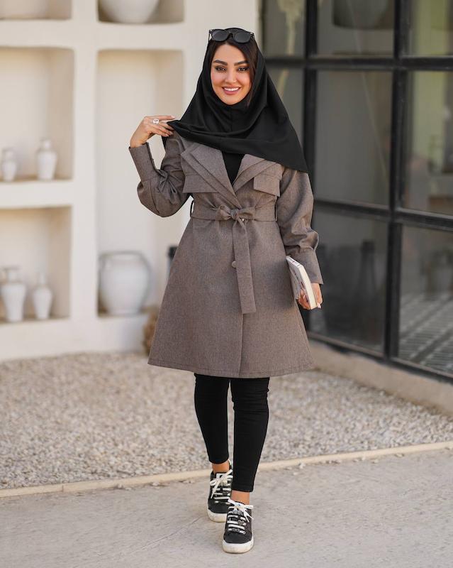مانتودانشجویی اداری دویقه کوتاه کد ۱۵۲