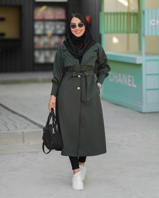 مانتو دانشجویی اداری دویقه بلند