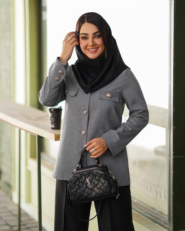 مانتو اداری دانشجویی کتی کوتاه مدل پرتوکد159