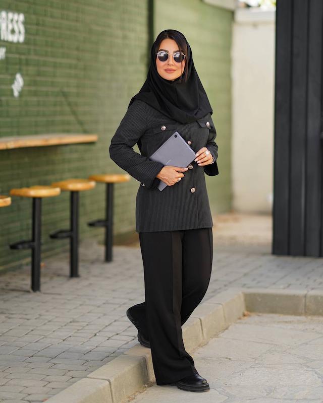 مانتو اداری دانشجویی کتی کوتاه مدل پرتوکد159