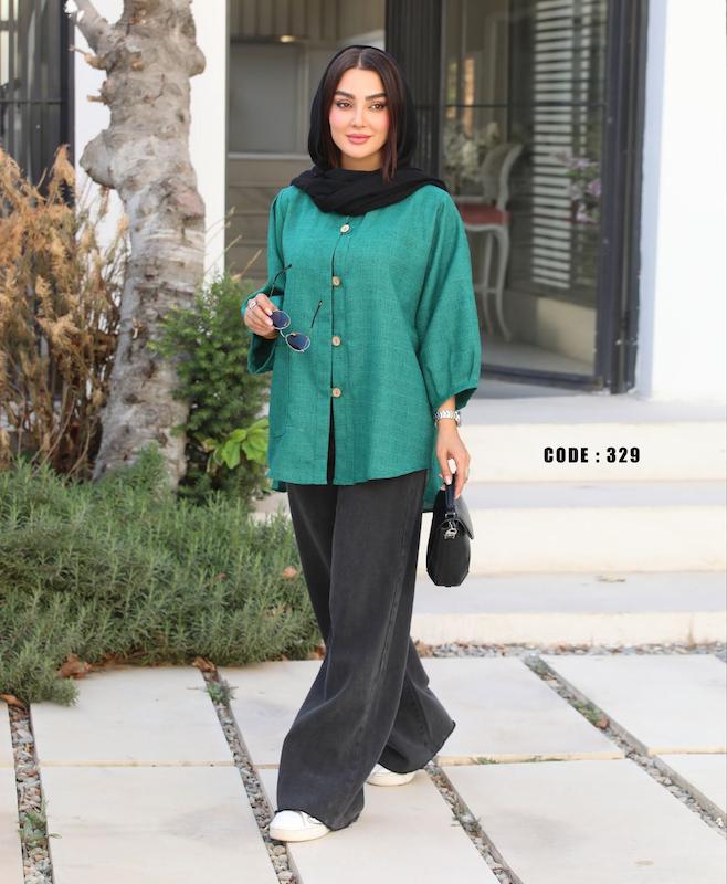 مانتو پاییزه شانتون زنانه کد329