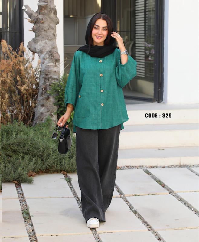 مانتو پاییزه شانتون زنانه کد329
