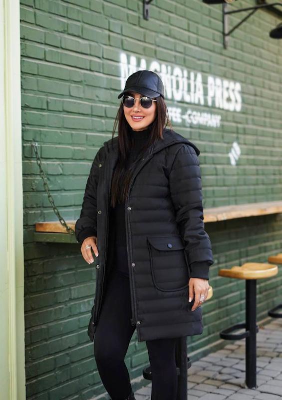 کاپشن امبردی کلاهدار مدل رستا