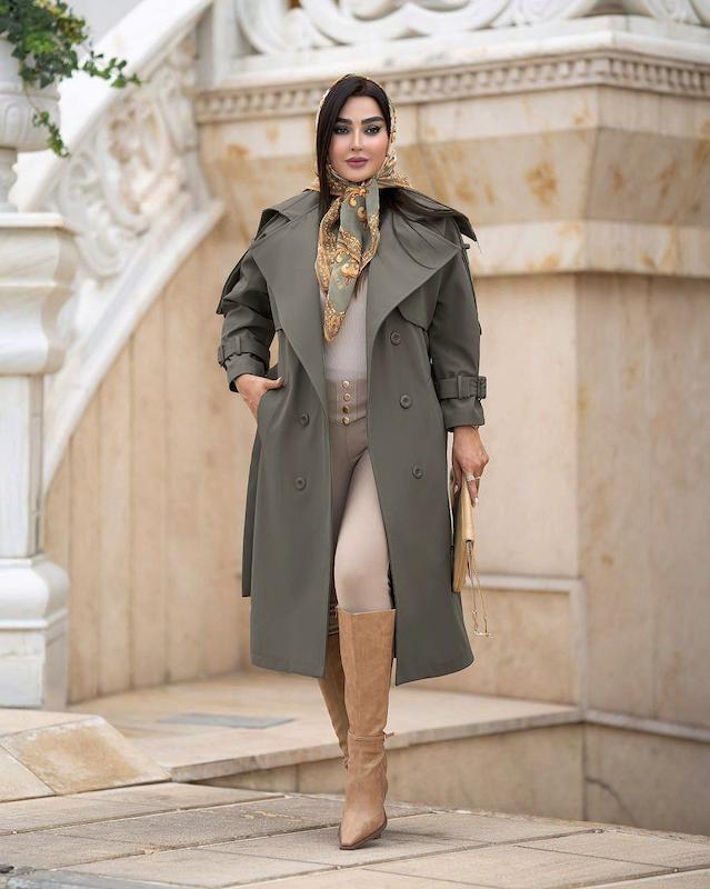 بارانی زنانه مدل الیا کد1460