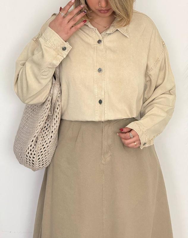 شومیز کتان سیلک پاییزه