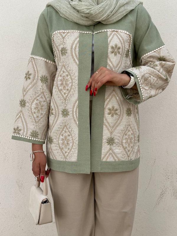 کت لنین سوزندوزی مدل تهمینه