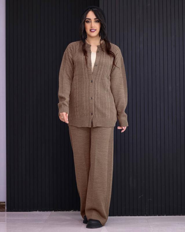 ست جکت شلوار بافت