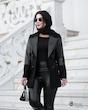 پالتو ترکیبی توئیت وچرم زنانه مدل رویا کد1120