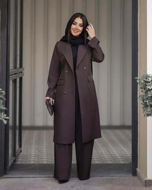 مانتو یقه بلیزری مدل نادیا