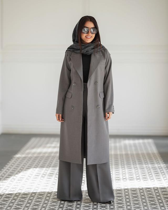 مانتو یقه بلیزری مدل نادیا