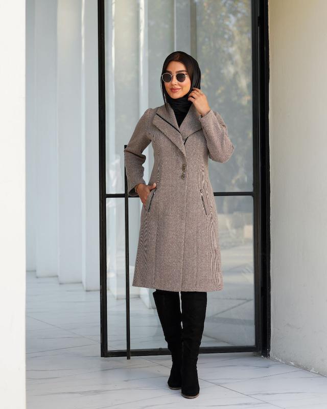 بافت آکرولیک یقه آمریکایی دوقفلی آوینا کد1234