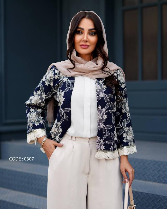 کت کوتاه طرح شکوفه کد0307