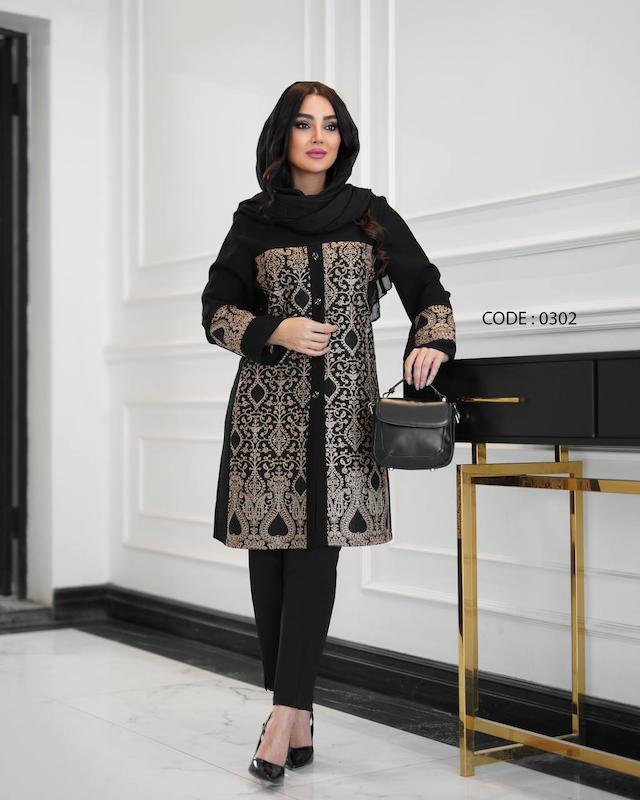 مانتو کتی طرح اسلیمی کد0302