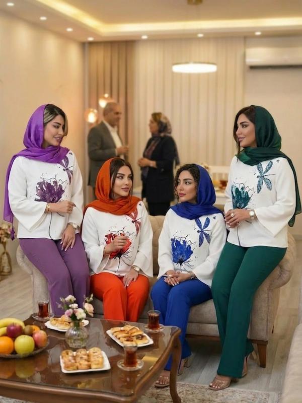 شومیز شلوار مدل قاصدک کد6948