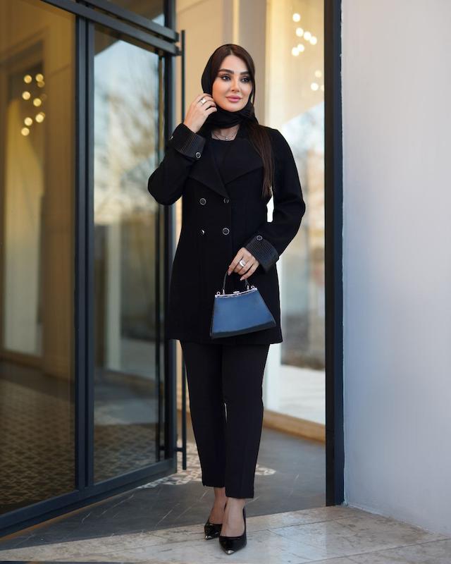 مانتو کرپ لمه مدل فلورا کد1332