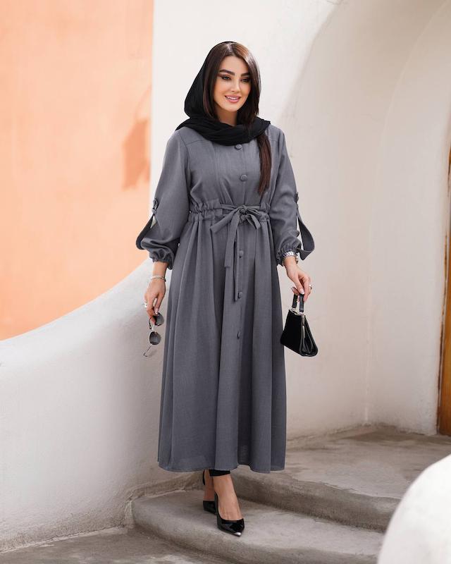 مانتو بلند شانتون مدل کرشمه کد۱۶۹