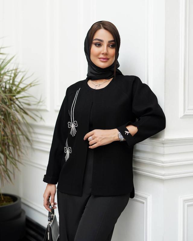 مانتو کرپ پاپیون کد1220