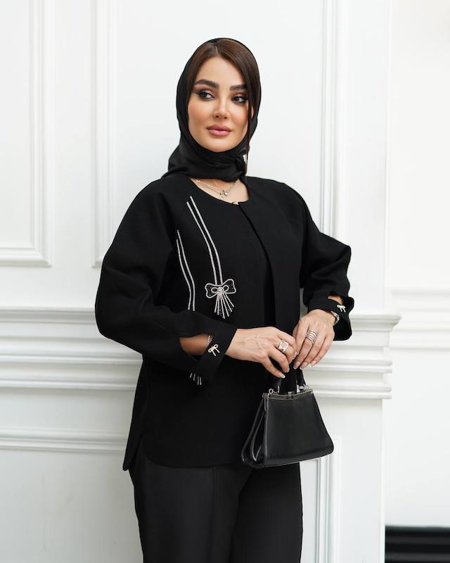 مانتو کرپ پاپیون کد1220