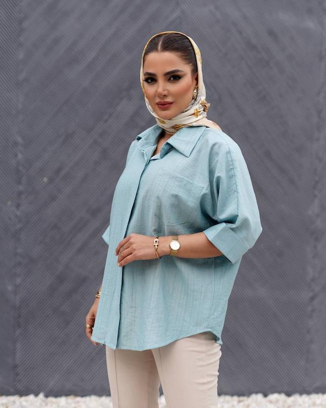 شومیز مدل رگلان کد2452