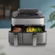 هواپز و سرخ‌کن بدون روغن دوقلو فیلیپس مدل NA555/09 (Philips Airfryer Dual Basket)