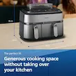 هواپز و سرخ‌کن بدون روغن دوقلو فیلیپس مدل NA555/09 (Philips Airfryer Dual Basket)