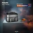 هواپز و سرخ‌کن بدون روغن دوقلو فیلیپس مدل NA555/09 (Philips Airfryer Dual Basket)