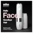 ماشین اصلاح صورت بانوان براون مدل FS1000 سری Face Mini Hair Remover