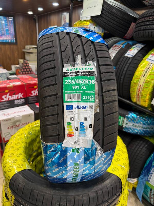 لاستیک سایز 235/45/18  اتوگرین چین - تاریخ تولید 2025 ( 2 حلقه )