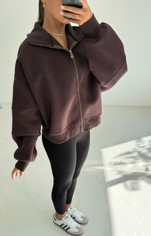 دورس تمام زیپ brown