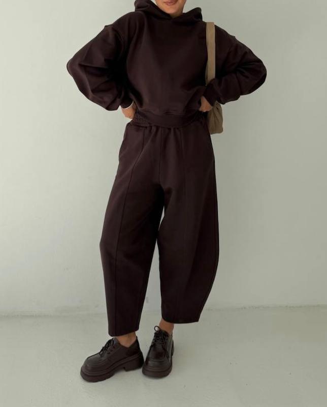 ست هودی شلوار خمره ای