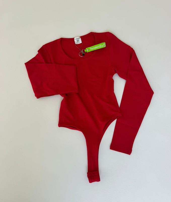 بادی یقه گرد red