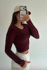 تیشرت تمام دکمه زنانه red
