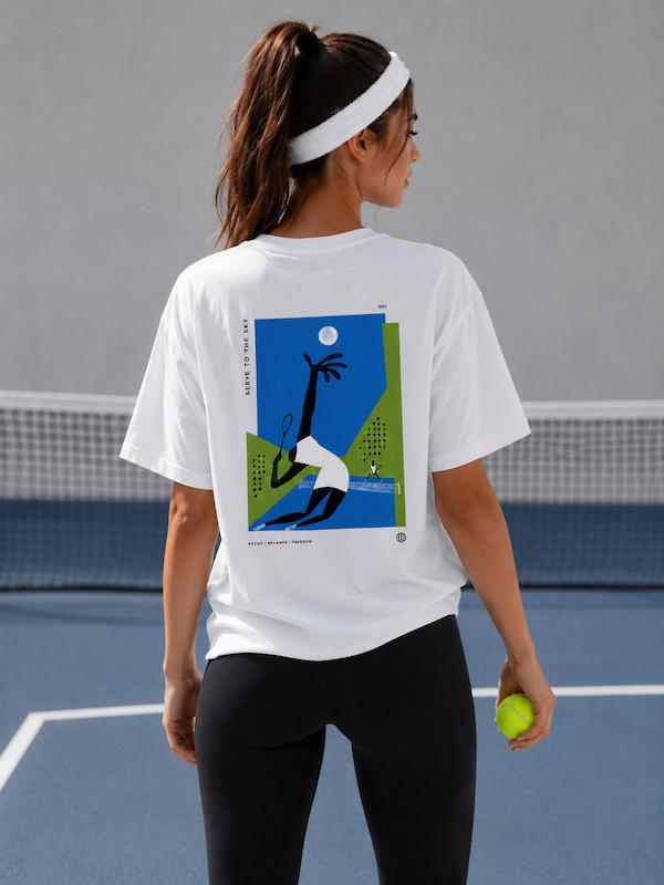تیشرت طرح Serve Float