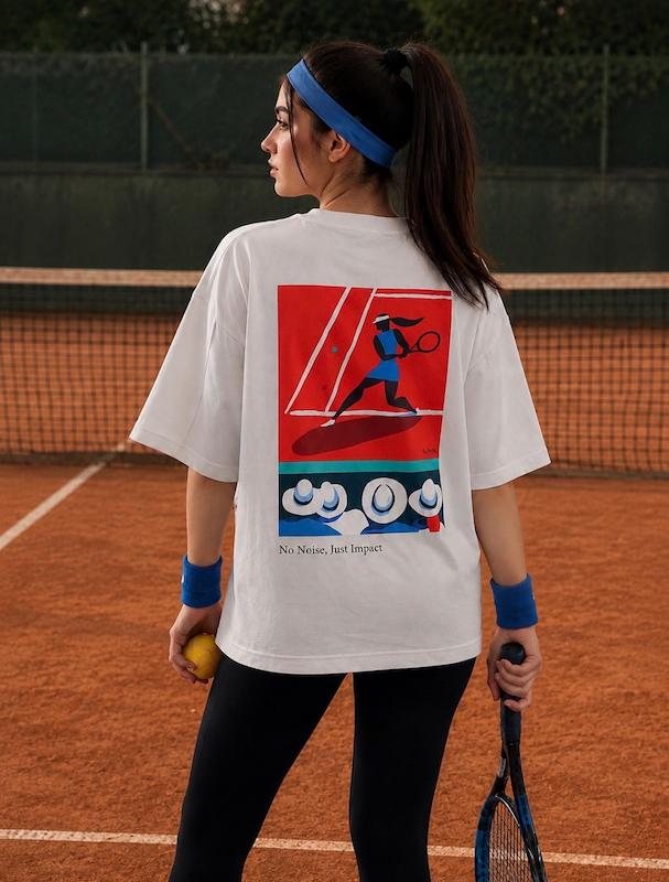 تیشرت طرح Backhand Silence 